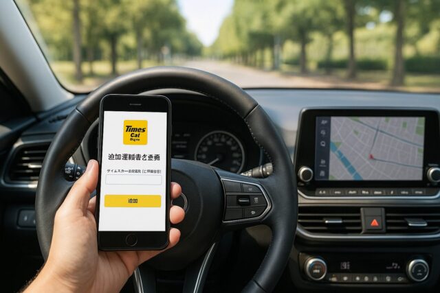 タイムズカーシェアで追加運転者を登録する方法と注意点まとめ