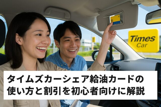 タイムズカーシェア給油カードの使い方と割引を初心者向けに解説