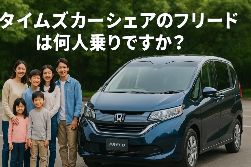 タイムズカーシェアのフリードは何人乗りですか?