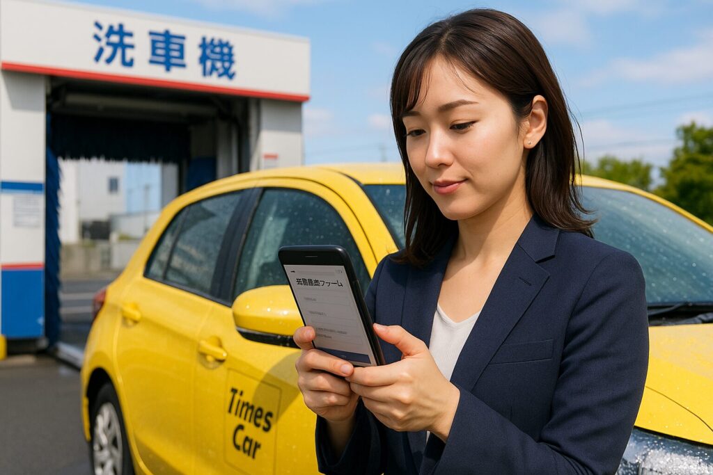 洗車報告はどこから行うのか